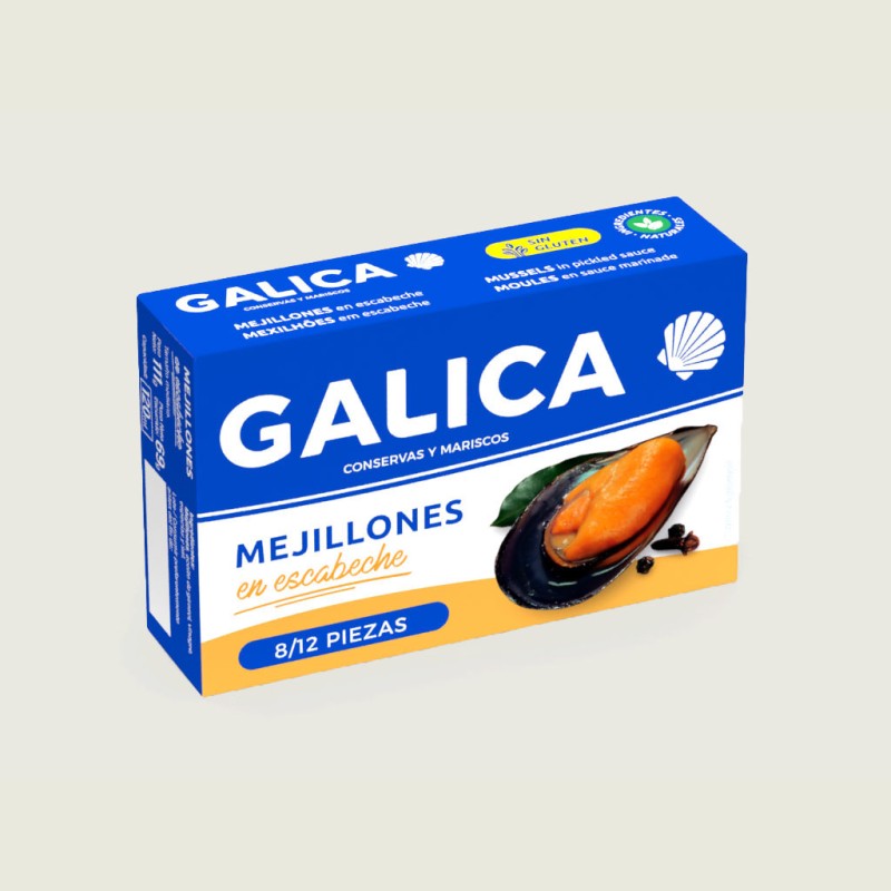 Mejillones en Escabeche Galica