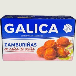 Zamburiñas en Salsa de Vieira Galica